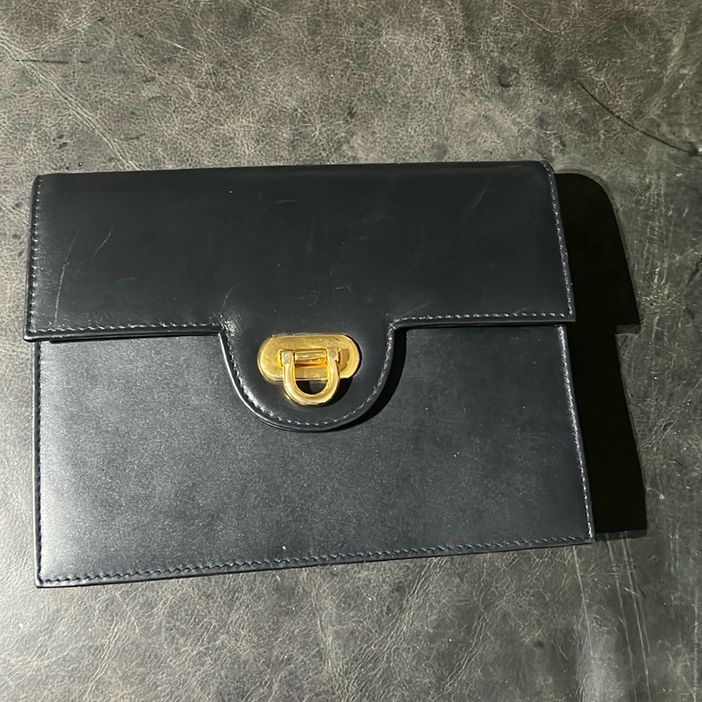 Scuola Del Cuoio Crossbody Blue & Gold